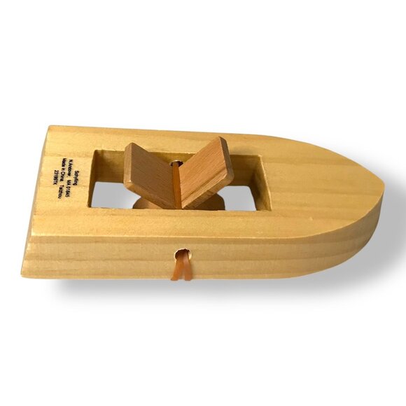 Schylling Rubber Band Paddle Boat Retro Wooden Water Bathtub Pool Toy Lot/3 - Picture 7 of 8
